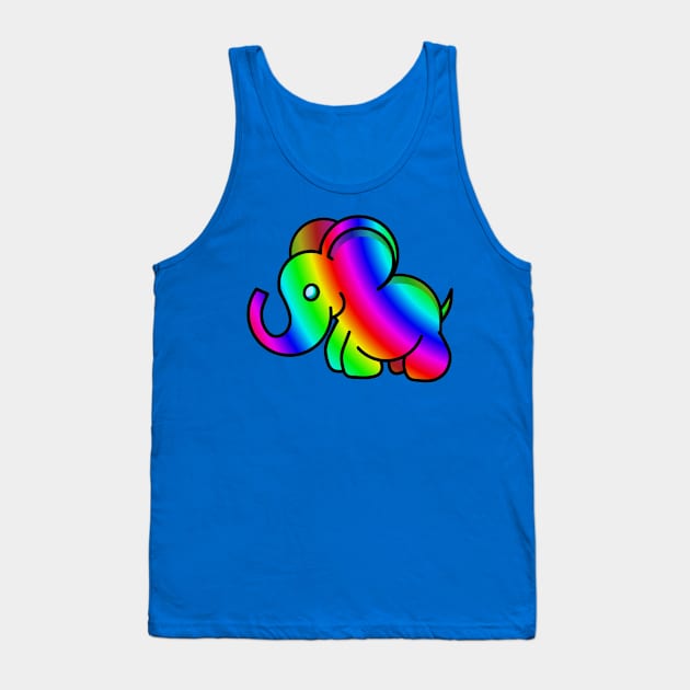 Rainbow Elephant 1 Tank Top by RD Doodles